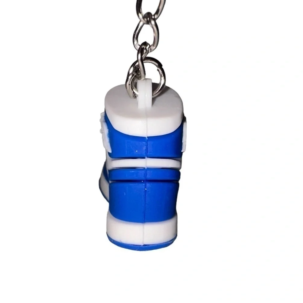 Air Jordan 1 High Top Nike Key Chain/ Bag Charm Blue/White Comes w/box